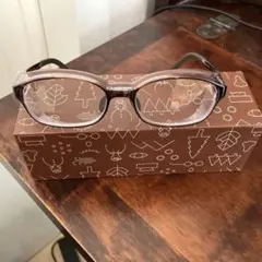 JiNS 花粉カットメガネ　ジュニア用　ブラウン