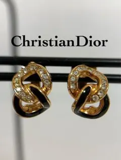 極美品✨ Dior ピアス CD ロゴ ラインストーン 希少 刻印 2103 - メルカリ