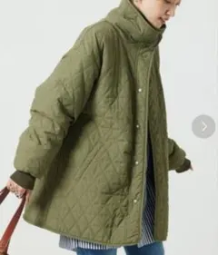 キルティングボアコート