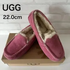アグ モカシン アンスレームートン シープスキン ピンク UGG 22.0cmのサムネイル