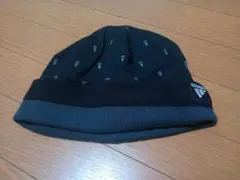 adidas ニットキャップ フットサル ビーニー 黒 グレー