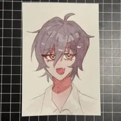 オリジナルイラスト 手描きイラスト 原画 水彩