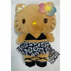完売品 2025サンリオ トコナツバケーション 日焼けキティぬいぐるみ ブラック