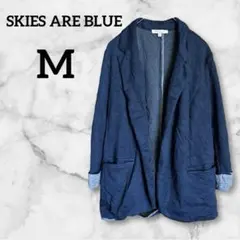 SKIES ARE BLUE【M】ネイビー ライトテーラードジャケット 羽織り