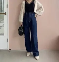 mysty woman 切りっぱなし フリンジ デニム