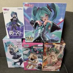初音ミク フィギュア 5種セット T-most 雪ミク クロミミク チロルミク