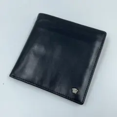 極美品 VERSACE ヴェルサーチ マネークリップ ブラック レザー - メルカリ