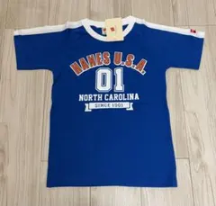 Hanes U.S.A. 半袖Tシャツ 青 新品160のサムネイル
