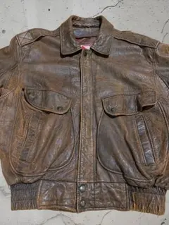 【いなたい！！】SKELLY 羊革 本革 ラムレザー フライトジャケット M