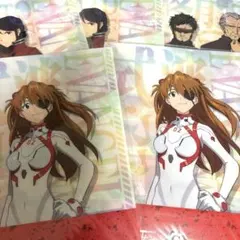一番くじ エヴァンゲリオン アスカ クリアファイル ステッカーセット ミサト