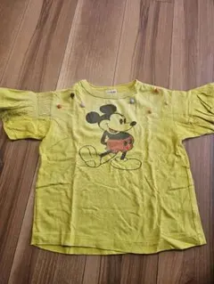 デニムダンガリー　ミッキーマウス　 Tシャツ　110cm