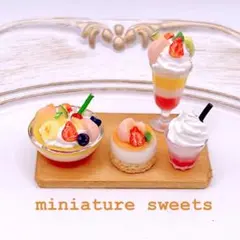 苺のシャルロットケーキ ミニチュアスイーツ フェイクフード