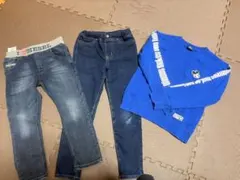 DIESEL ジーンズとミッキー長袖セット 3点まとめ売り 通学 普段着