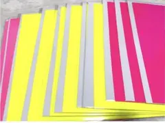 【15枚】蛍光シート カッティングシート うちわ屋 うちわ文字 うちわオーダーのサムネイル