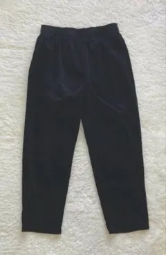 ジーユー　GU　コーデュロイシェフパンツ　ブラック　【L】