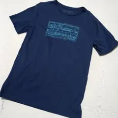Patagonian ネイビー Tシャツ オーガニックコットン