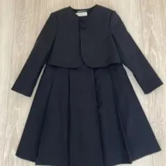 小学校受験　ネイビー ジャケット付き ワンピース