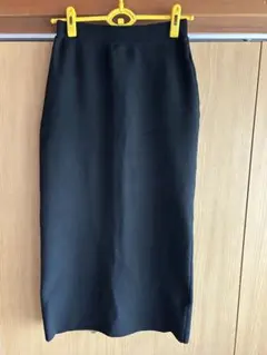 DISCOAT ナローニットスカート ブラック