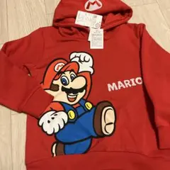 K41 新品マリオ裏起毛パーカー120