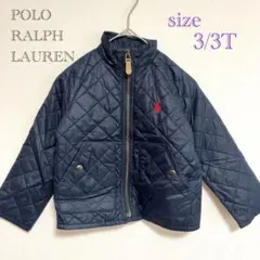 美品 ポロ ラルフローレン キッズ 子供 上着 アウター ダウン 紺 100cm