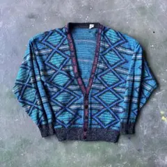 デザインニットカーディガン　80s