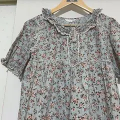 美品インゲボルグ花柄ワンピース綿ローンピンクハウスカネコイサオ
