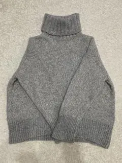 GALERIE VIE ファインウール タートルネックプルオーバー　S