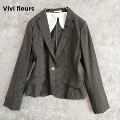 大きいサイズ✨️ヴィヴィフルール　チェック柄 テーラードジャケット 13号　XL