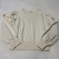 極美品・Randy・クリーム色 パフスリーブ ニット・M