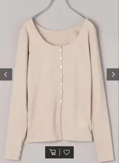 FREAK’S STORE ラメリブ2Way カーディガン ピンクのサムネイル