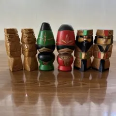 アイヌ　ニポポ人形　木彫り　民芸品　工芸品6体セット