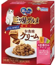 케이스, 실버 스푼, 쓰리 스타 고메, 닭가슴살 3종, 각종 생선맛, 크림, 180g, 12박스