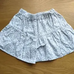 GU 花柄 ハーフパンツ 120cm 水色