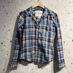 ブランド古着　Frank&eileen スキッパーシャツ　チェック　ロンハーマン