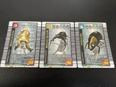 ムシキング 銀レア 3枚セット -オウゴンオニ・ブルマイスターツヤ・サタン-
