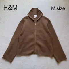 【H&M】エイチアンドエム/フルジップカーディガン/M/カーキ