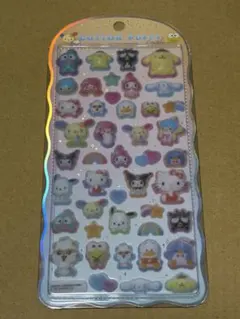 コットンパフィーシール サンリオキャラクターズ 集合 みんな