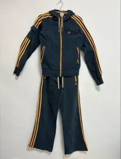 adidas レディース フード ジップアップ 上下セット M ヴィンテージ