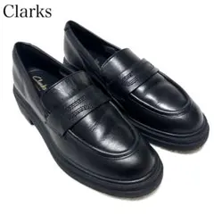 Clarks クラークス ローファー オリノコ3エッジ ブラック レザー 厚底のサムネイル