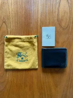 IL BISONTE レザー 二つ折り財布 ブラック