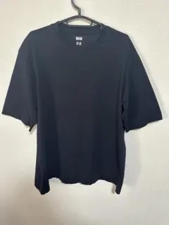UNIQLO U ブラック ドライEXクルーネックTシャツ XL 2025