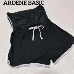 ARDENE BASIC 黒 オールインワン チューブトップ ショートパンツ