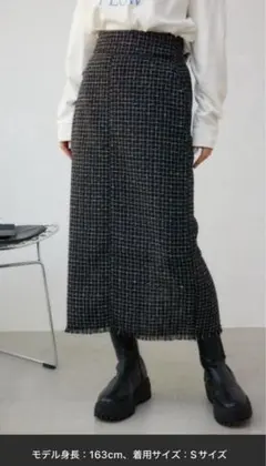 AZUL by moussy ツイードタイトスカート　M