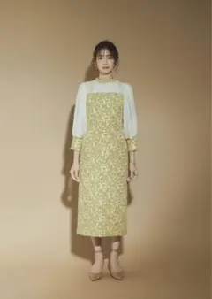 即購入可◆ニアナ　サイズM　パーティードレス　ジャガード　オケージョン　結婚式