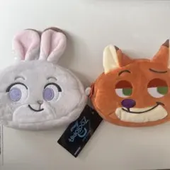 ズートピア2 フェイスポーチ ニック ジュディ　Zootopia ディズニー映画