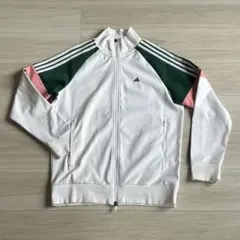 adidas アディダス ジャージ スポーツウェア メンズ L ホワイト 白