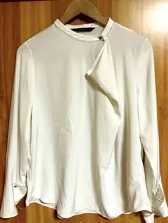 ZARA BASIC ホワイト 長袖シャツ M