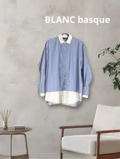 新品【BLANC basque Pearl button】切り替え2Wayシャツ