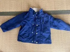 ネイビー ダウンコート フリース裏地付き