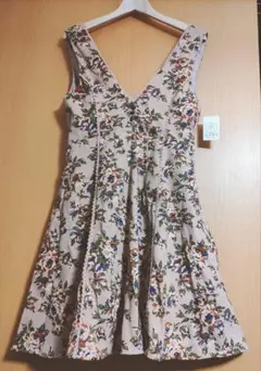 【新品】アクシーズファム　ベルト付き花柄ジャンドレ　フラワー　⚠️ベルトなし